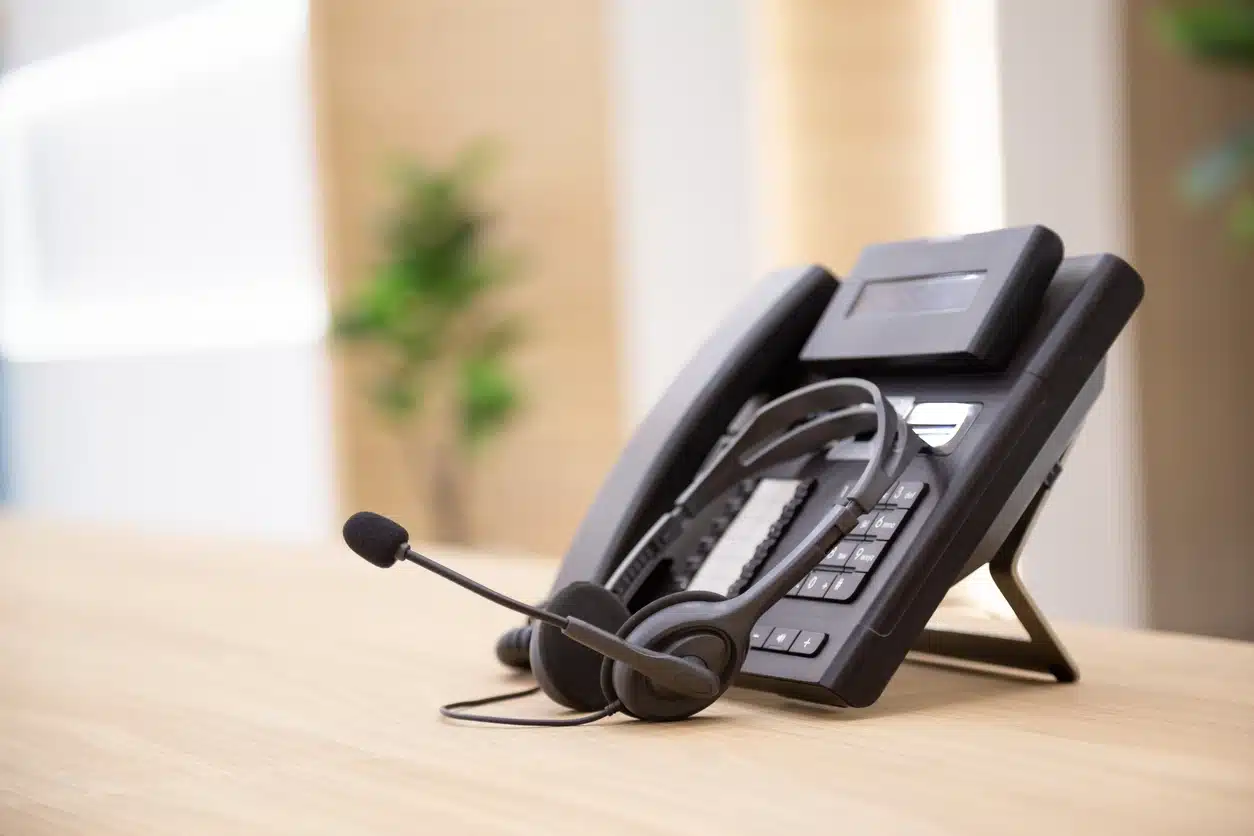 Office Telephone With Headset